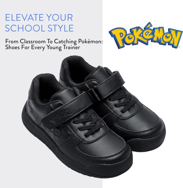 Pokemon Shoes | Boys School Shoes | Pokeball Boys Trainers | Sizes Infant 8 to Adult 2 - Image 2