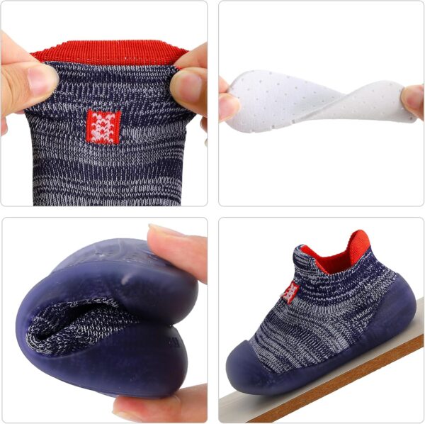 Cheerful Mario Baby Boys Girls Sock Shoes First Walking Toddler Slip on Sneakers Barefoot Breathable Antislip Flexible - Image 4