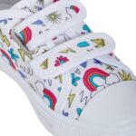 Kids Canvas Shoes Boys Trainers Girls Pumps Unisex Easy Fasten Plimsolls Casual Shoes - Image 8