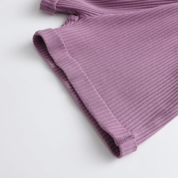 Awxoder Toddler Baby Girl Clothes Ruffle Suspender Solid Color Bow Shorts Outfit Sets - Image 7