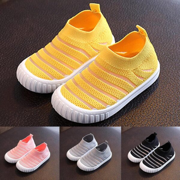 Children's Shoes Girls Sneakers: Casual Shoes Breathable Comfortable Flat Shoes Trainers Non-Slip Casual Loafer Walking Shoes Boys Outdoor Sports Shoes Single Shoes 22-33 - Image 5