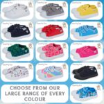 Kids Canvas Shoes Boys Trainers Girls Pumps Unisex Easy Fasten Plimsolls Casual Shoes - Image 7