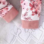 Similotey Baby Girl Romper Floral Print with Bow Long Sleeve Baby Girl One Piece Outfit - Image 5