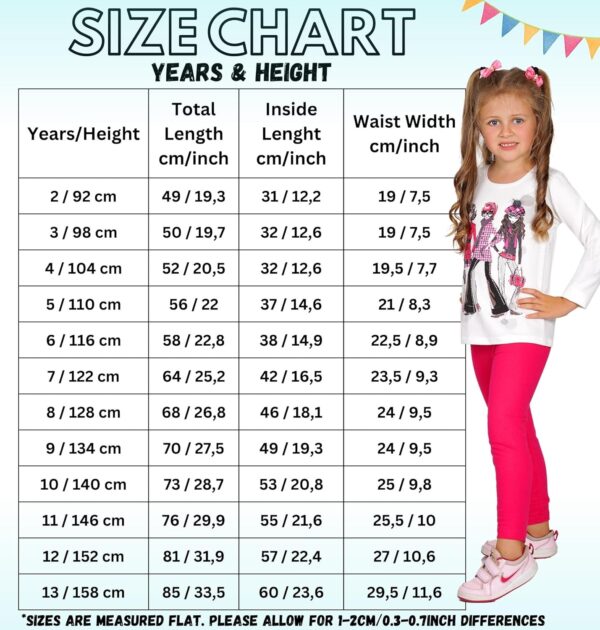 FUTURO FASHION Girls Children Full Length Plain Cotton Leggings Cycling Casual Wear Infant Trousers Leggings Solid Tights Pants for Kids - Image 6
