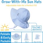 JAN & JUL Grow-with-Me Large Brim Cotton Floppy Sun Hat with UV Protection for Girls - Image 4
