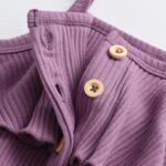 Awxoder Toddler Baby Girl Clothes Ruffle Suspender Solid Color Bow Shorts Outfit Sets - Image 3