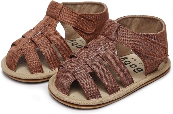 UK Baby Boys Girls Sandals,Boys Tennis Shoes Fisherman Sandals Toddler First Closed Toe Girls Shoes Baby Shoes Clearance - Image 2