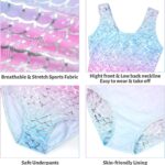 JiAmy Gymnastics Leotards for Girls with Shorts Set, 3Pcs Kids Gymnastics Athletic Outfit, Sleeveless Ballet Dancewear for Kids 3-12 Years - Image 4