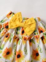 Baby Girls Cotton Rompers Newborn Summer Ruffle Short Sleeve Skirt Set - Image 6