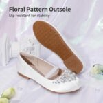 DREAM PAIRS Girls Mary Jane Ballerina Pearl Flat Dress Party Shoes - Image 5