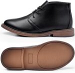 Harvest Land Boys Dress Shoes Lace-up School Shoes Kids Classic Oxford Boots Boys Loafer Flats Hook and Loop Light Comfortable for Toddler Big Kids - Image 5