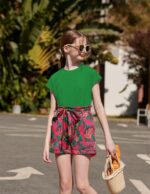 Arshiner Girl's Clothing Set Kids Summer T-shirt with Shorts Set Casual Fashion Short Sleeve Top Outfits Set for Girls 6-14 Years - Image 5