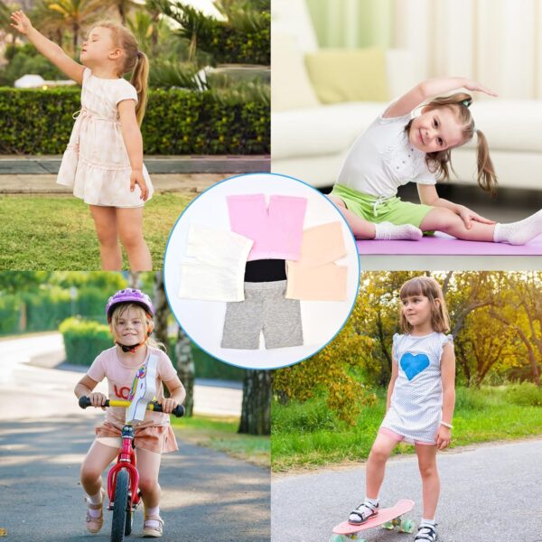 Girls Safety Short Dress Dance Breathable Shorts 8 Pack Kids Bike Cycling Shorts 2-10 Years - Image 2