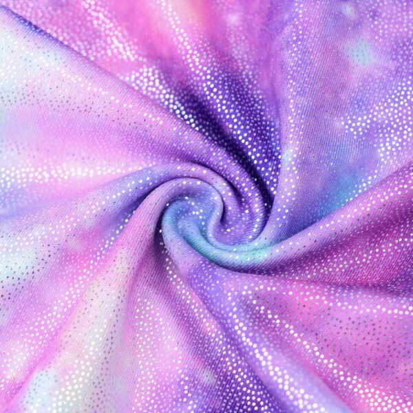 JiAmy Gymnastics Leotards for Girls with Shorts Set, Long Sleeve Kids Gymnastics Athletic Outfit for Kids 3-12 Years - Image 5