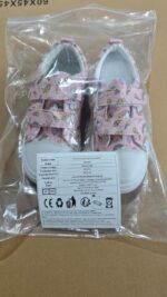 maxvinci Kids Canvas Shoes Girls Boys Easy Fasten Trainers Toddler Breathable Plimsolls Lightweight Pumps Non-Slip Casual Shoes with Dual Hook and Loop - Image 7