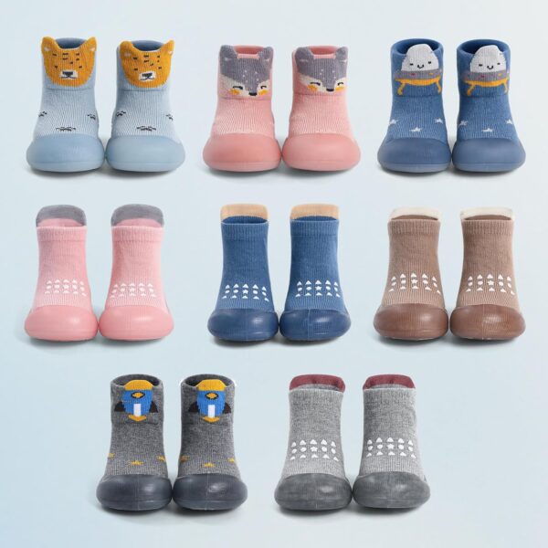 MASOCIO Baby Boys Girls Sock Shoes Toddler First Walking Shoes Soft Rubber Sole Non Slip Sock Shoes - Image 6