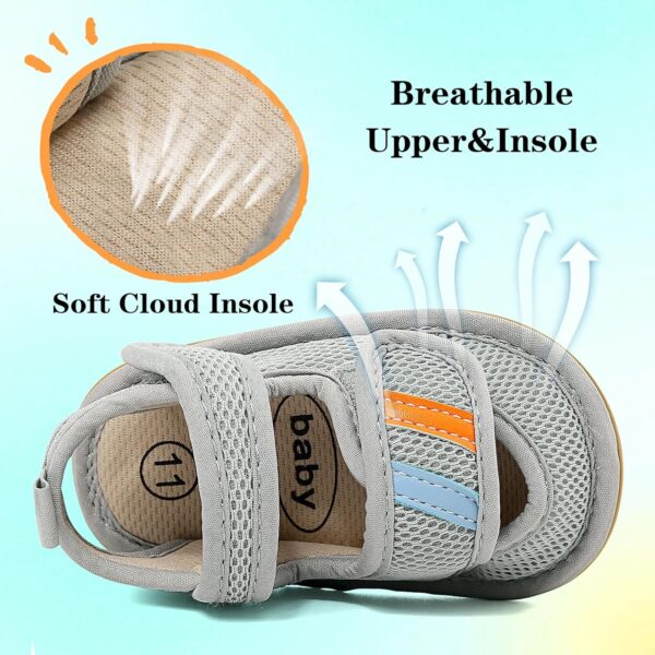 Baby Boys Soft Sole Sandals Toddler Anti-Slip Summer Crib First Walking Shoes - Image 3