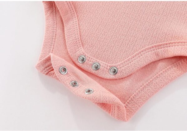 Newborn Baby Short Sleeve Bodysuits Cotton One-Piece Baby Boy Girl Clothes 5-Pack - Image 5
