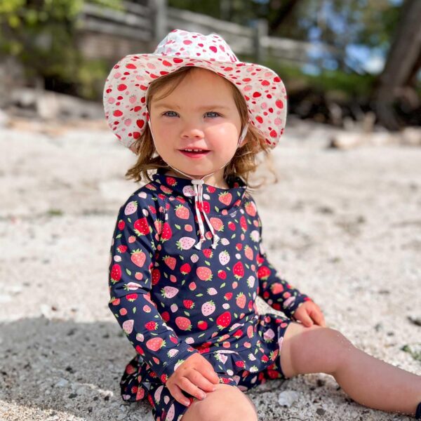 JAN & JUL Grow-with-Me Large Brim Cotton Floppy Sun Hat with UV Protection for Girls - Image 6