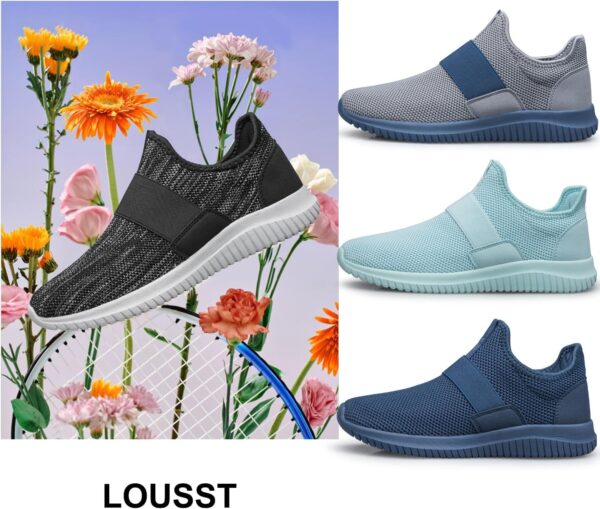 LOUSST Boys Girls Trainers Kids Sport Shoes Lightweight Breathable Sneakers Fashion Trainers for Toddler/Little Kid/Big Kid - Image 2