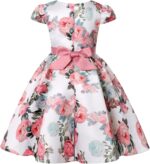 Flower Girl Dress Kids Elegant Floral Print Prom Gown Princess Pageant Birthday Party Wedding Bridesmaid Dresses 2-10 Years - Image 2