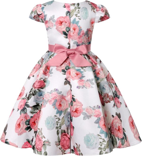 Flower Girl Dress Kids Elegant Floral Print Prom Gown Princess Pageant Birthday Party Wedding Bridesmaid Dresses 2-10 Years - Image 2