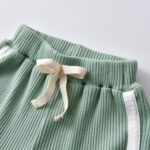 Zoputey Baby Girl Clothes Ruffle Short Sleeve Tops Solid Color and Shorts Toddler Baby Girl Outfits Set - Image 6