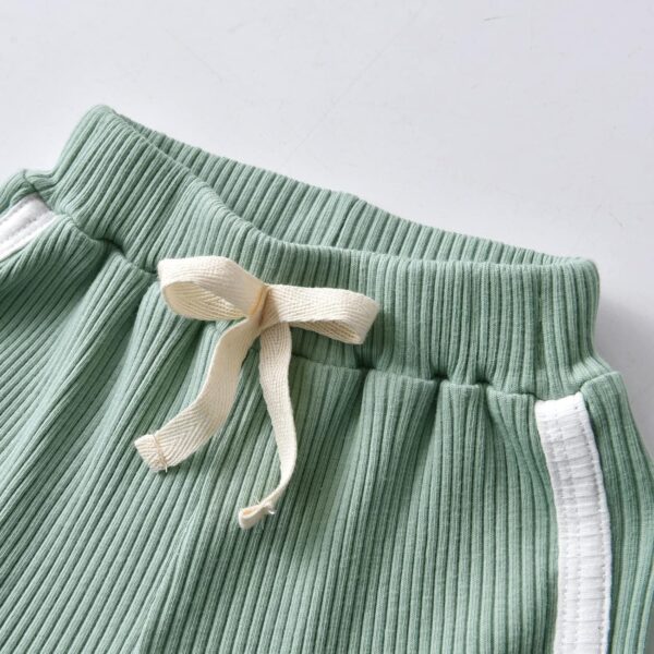 Zoputey Baby Girl Clothes Ruffle Short Sleeve Tops Solid Color and Shorts Toddler Baby Girl Outfits Set - Image 6