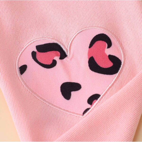 Girl Trousers Set Raglan Long Sleeve Ruffle Top Shirt Print Pants Kid 2 Pcs Outfits Clothes 3-7 Years - Image 5