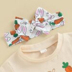 Baby Girls Clothes New Born Shorts Set Flower Print Short Sleeve Romper + Shorts + headband 3pcs Summer Outfit Infant Clothing - Image 5