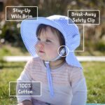 JAN & JUL Grow-with-Me Large Brim Cotton Floppy Sun Hat with UV Protection for Girls - Image 3
