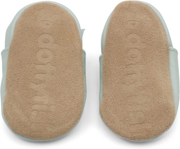 Dotty Fish Soft Leather Baby and Toddler Barefoot Shoes for Boys and Girls. Non-Slip Suede Soles. Animal Designs. 0-6 Months - 4-5 Years - Image 4