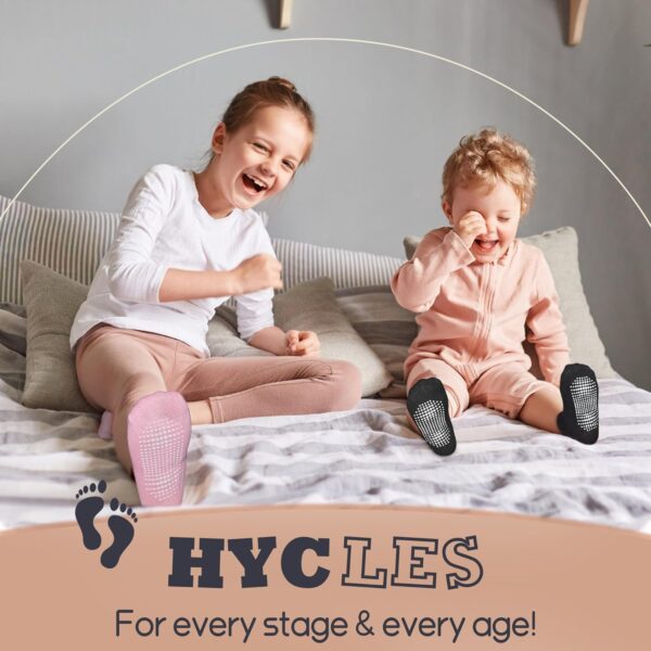 HYCLES Baby Girp Socks 20 Pairs for Boys Girls Toddler Infant Kids Children Non Skid Ankle Socks with Grip Anti-slip Socks for 0-7 Years - Image 6