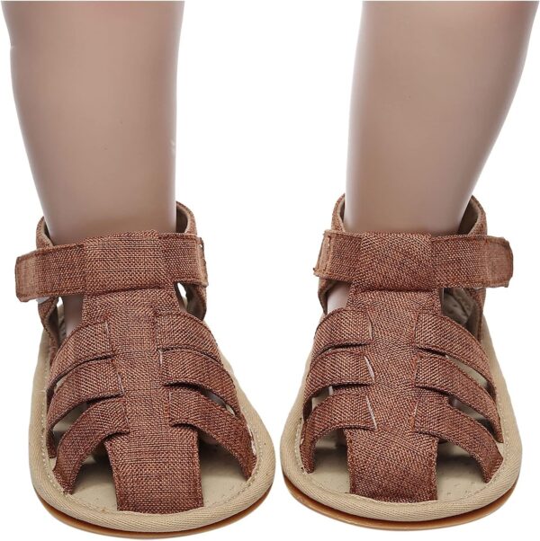 UK Baby Boys Girls Sandals,Boys Tennis Shoes Fisherman Sandals Toddler First Closed Toe Girls Shoes Baby Shoes Clearance - Image 7