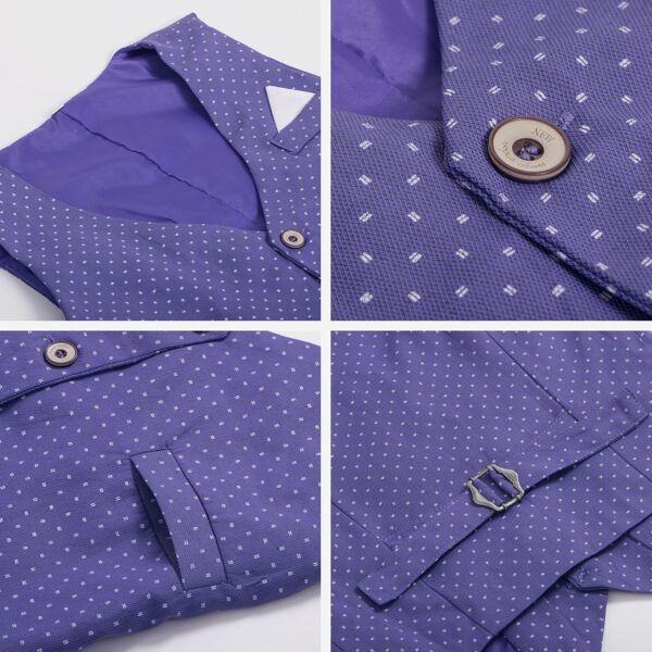 Nwada 4 Piece Boy Suits Boys Wedding Suit Page Boy Party Prom Formal Tuxedo Suits 3-4 Years - Image 6