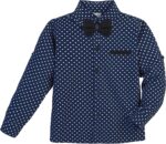 Lilax Boy Gentleman Outfit Tuxedo Dress Shirt Suspender Pant Set - Image 2