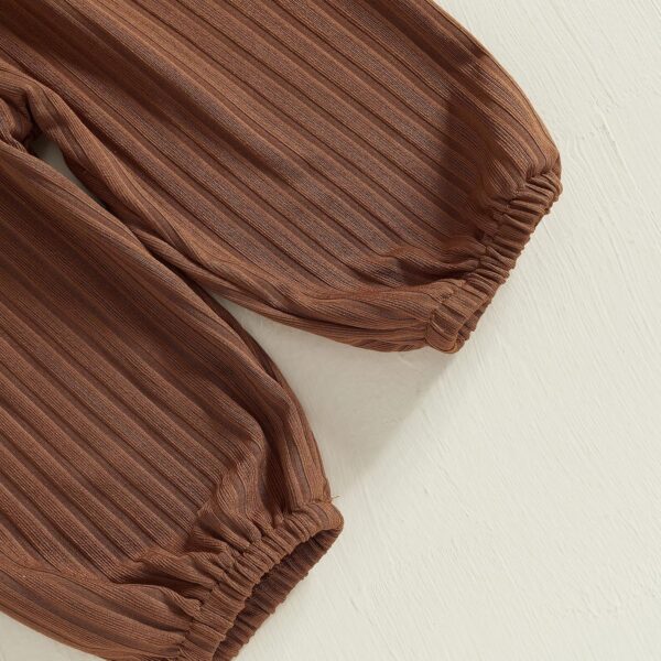 Loalirando Infant Baby Girls Western Outfit Cow Print Ruffle Long Sleeve Romper Bow Pants Set Headband Cowgirl Clothes 3Pcs Spring Fall Clothes - Image 6