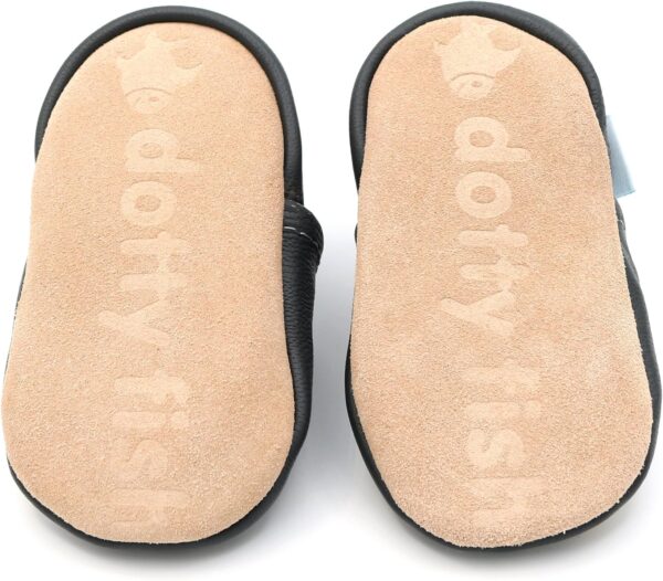 Dotty Fish Baby Boy's Soft Leather Shoes First Walker - Image 5