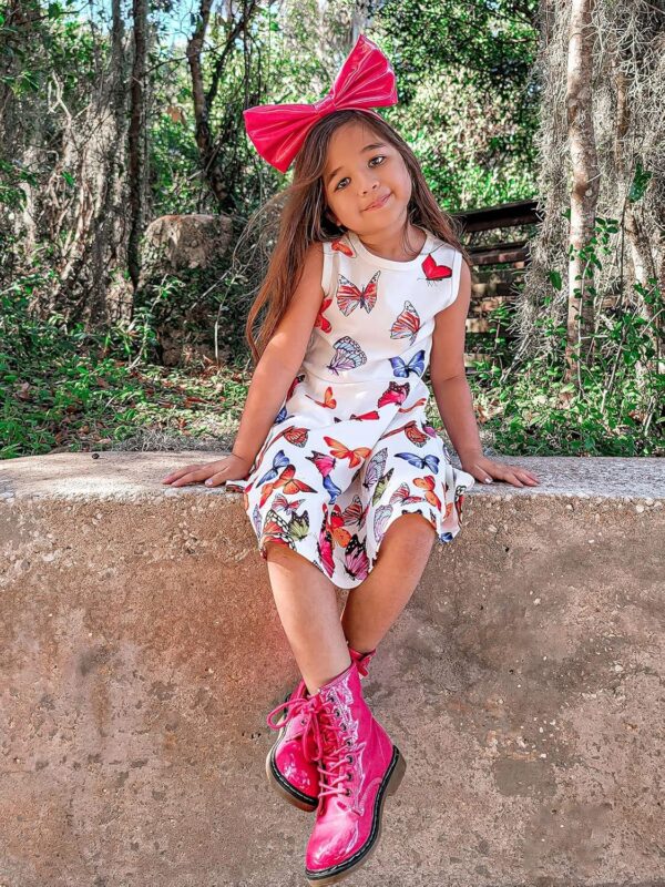 Belovecol Girls Dress Sleeveless 3D Pattern Swing Sundress A-line Round Neck Dresses Casual Party Mermaid Galaxy Dress 4-15 Years - Image 5