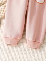 Baby Girl Cotton Pants with Cute Bunny Print for Little Girl Trousers Pack of 3 - Image 7