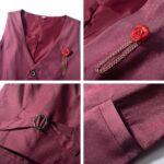 Nwada 4 Piece Boy Suits Boys Wedding Suit Page Boy Party Prom Formal Tuxedo Suits 3-4 Years - Image 6