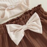 Loalirando Infant Baby Girls Western Outfit Cow Print Ruffle Long Sleeve Romper Bow Pants Set Headband Cowgirl Clothes 3Pcs Spring Fall Clothes - Image 5