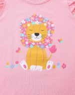 Toddler Girls Summer Short Outfits Clothes Set Kids Unicorn Bunny Animal Print Short Sleeve Cotton T-Shirt Dresses Tops and Shorts 2 Piece Crewneck Sleeveless Clothing Set Age 1-7 Years Old - Image 5