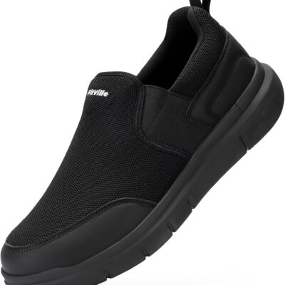 FitVille Mens Extra Wide Slip On Trainers Loafers Shoes