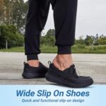 FitVille Mens Extra Wide Slip On Trainers Loafers Shoes - Image 2