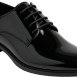 SIRRI Boys Derby Patent Formal Dress Shoes Lace Up Wedding Prom Footwear