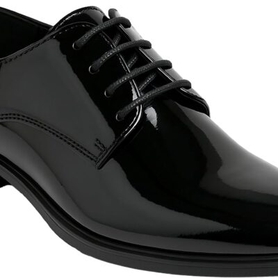 SIRRI Boys Derby Patent Formal Dress Shoes Lace Up Wedding Prom Footwear