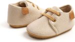 LACOFIA Baby Boys Sneakers Lace-up Oxford Shoes Infant Anti-Slip First Walking Shoes - Image 4