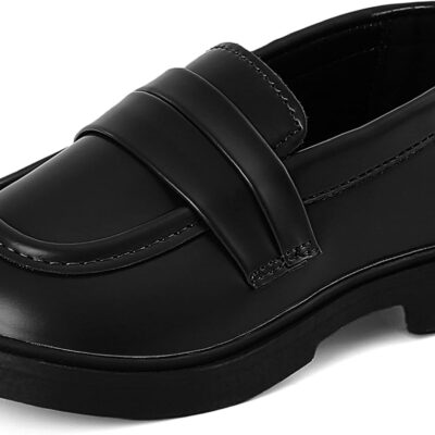 Boys Girls Slip-on Loafers Unisex Kids Toddlers School Shoes