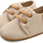 LACOFIA Baby Boys Sneakers Lace-up Oxford Shoes Infant Anti-Slip First Walking Shoes